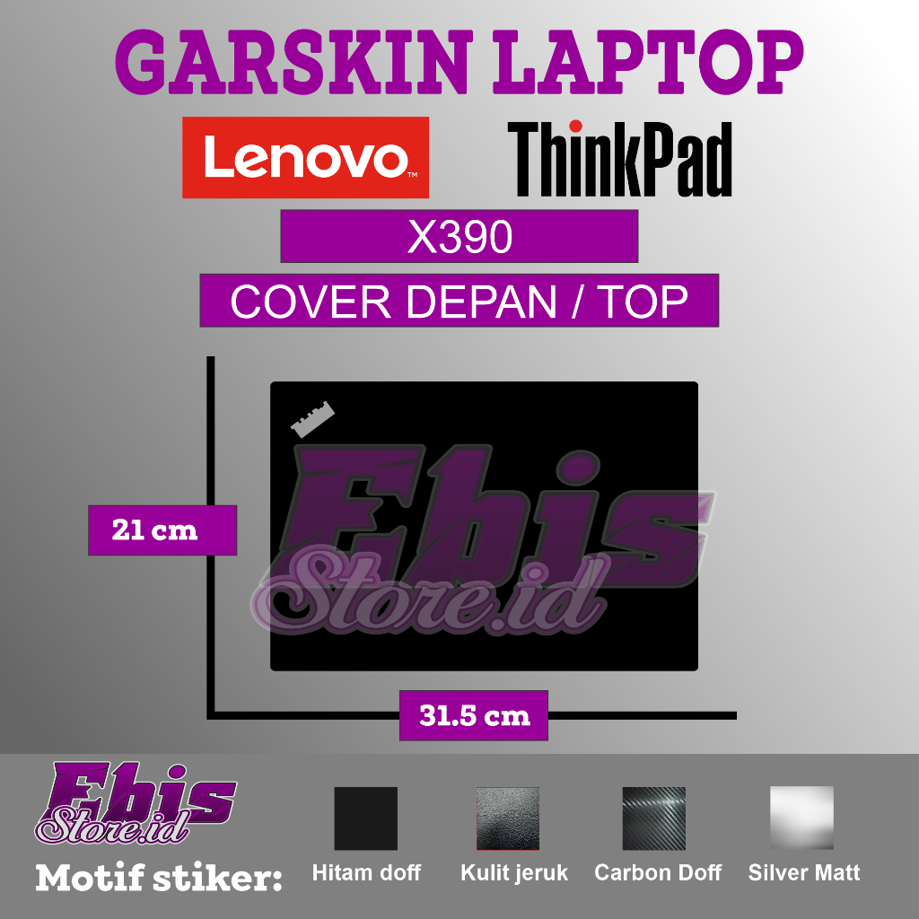 Garskin Lenovo Thinkpad X390, X395 แล็ปท็อปปกป้องผิว