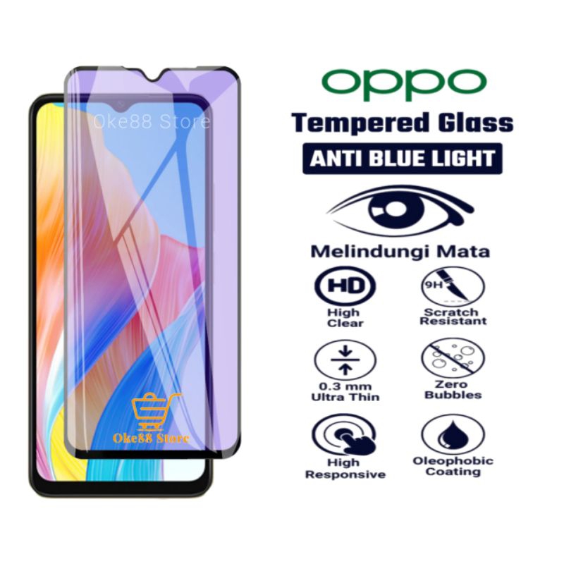 Layarกระจกนิรภัยป้องกันแสงสีฟ้าoppo A37 A37f A39 A59 A71 A73 เก่าA75 เก่าA79 เก่าA83 A57 เก่าF1s F1f