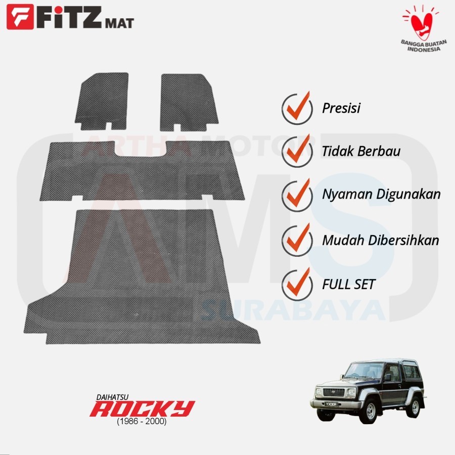 พรมปูพื้นโฟมกึ่งยาง Daihatsu Rocky Lama By FITZ