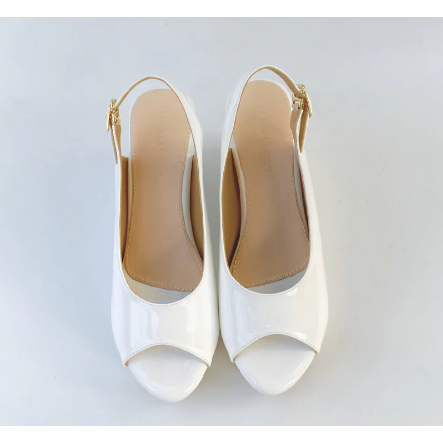 Angela Womens Hells Wedge Sandals Simple Plain Buckle - NESYA