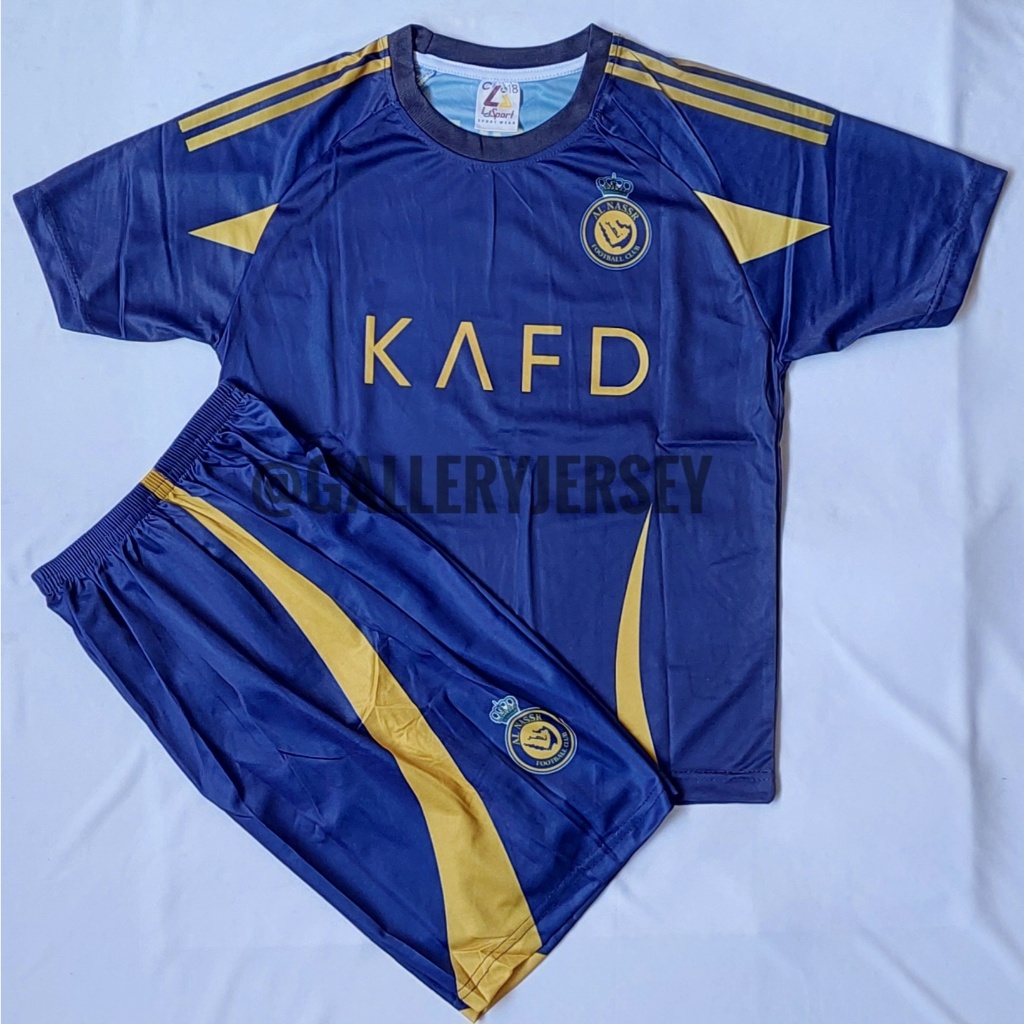 AL NASSR AWAY RONALDO KIDS PRINTING JERSEY SET AL NASSR AWAY RONALDO KIDS FOOTBALL SHIRT SET 2023 20