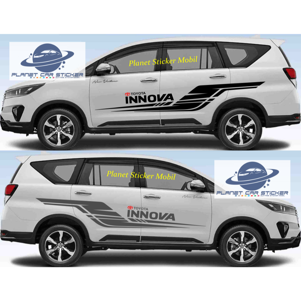 สติ๊กเกอร์ที่ดีที่สุด innova สติ๊กเกอร์ innova รายชื่อสติ๊กเกอร์ innova new venturer Car Side body ส