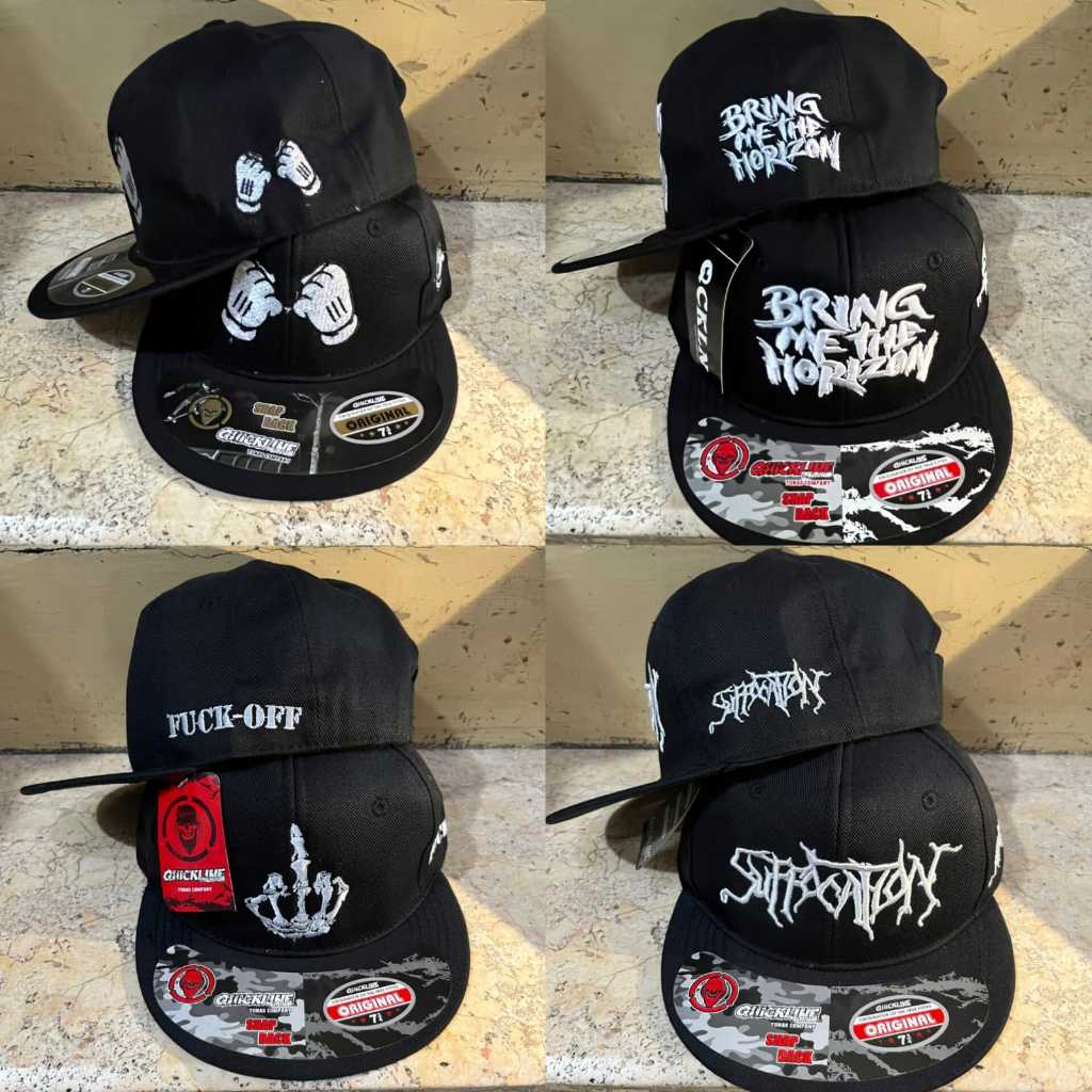 Lokal SNAPBACK ADULT SNAPBACK METAL MOTIF SNAPBACK BAND เพลงท้องถิ่น