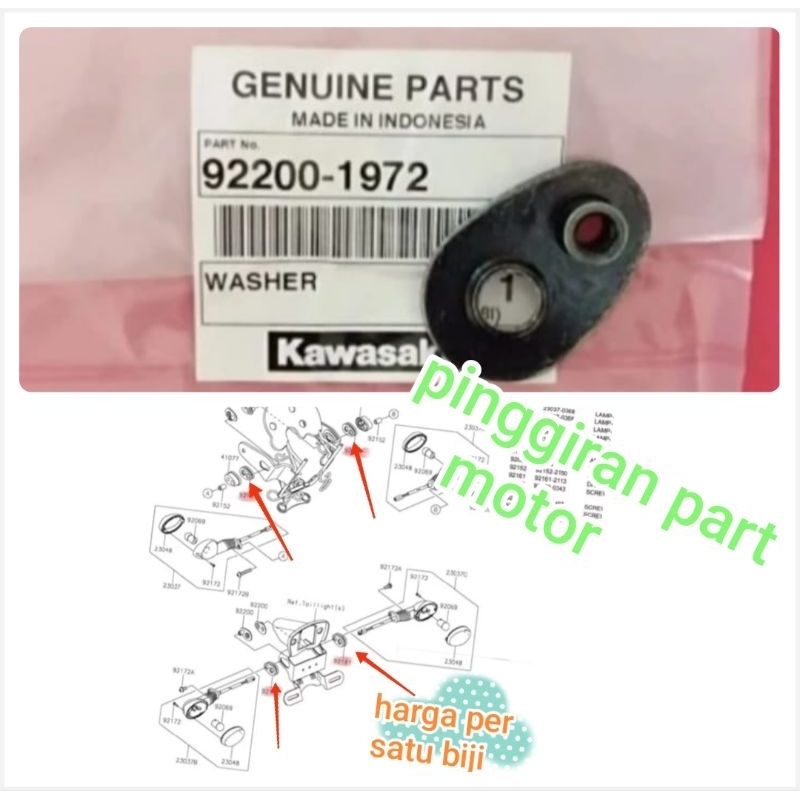 Original W175 W175 SE ที่วางไฟเลี้ยวด้านหน้าและด้านหลังแผ่นแหวน