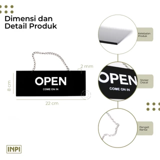 INPI HOUSE Signage Open Closed - ป้ายเปิด-ปิดร้าน - อะคริลิก
