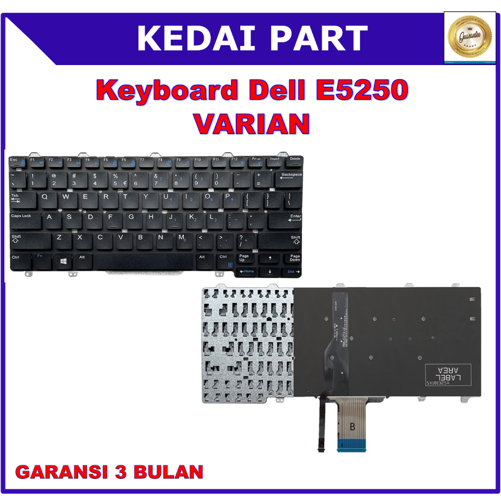 Dell Latitude E5250 5250 E5270 E7250 7250 E7270 E3340 11-3150 11-3160 Backlight Backlite Backlit คีย
