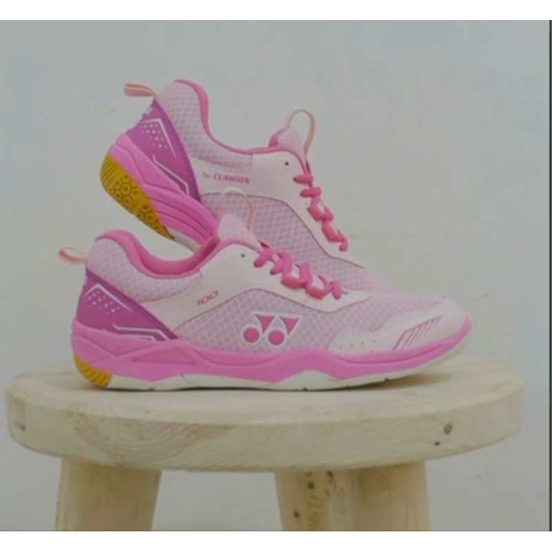 เฉลี่ย รองเท้าแบดมินตันผู้หญิงสีชมพูขนาด 36 - 40 รองเท้ากีฬาผู้หญิงวอลเลย์บอลแบดมินตันจ๊อกกิ้งยิมนาสติก
