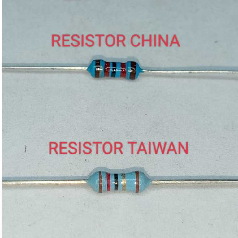 ตัวต้านทานฟิล์มโลหะ 3M Ohm up to 10M Ohm Tolerance 1% ฟิล์มโลหะ 0.25 วัตต์หรือ 1/4 วัตต์ ORIGINAL TA