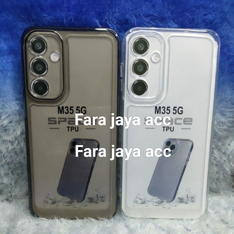 เคสนิ่มใสอวกาศดั้งเดิม Samsung M35 5G ซิลิโคน 2.1MM + ป้องกันกล้อง