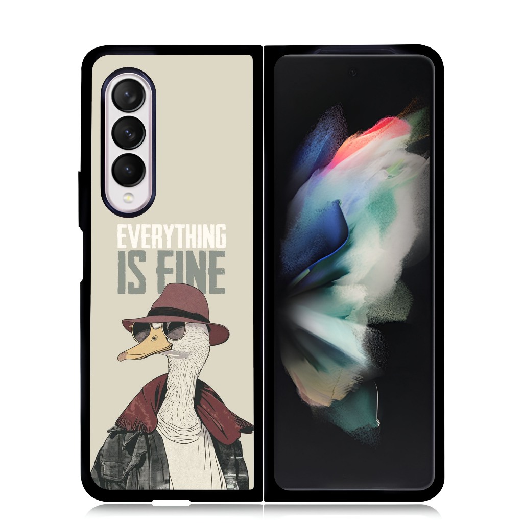 Samsung Z FOLD Series 7 6 5 4 3 เคสแข็งพลาสติกทนทาน Custom DUCK ทุกอย่างเป็นเคส Fine