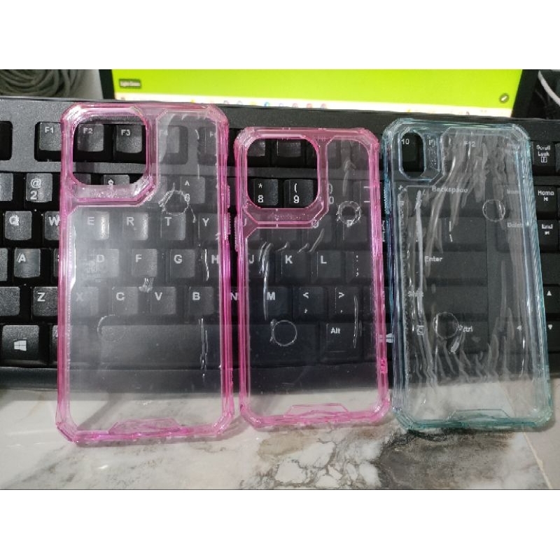 YKCS 0513 กรณีเกราะรุ่น CUBE ด้านข้างสี ACRYLIC DROP MILITARY AIR BAG IPHONE X XS XR XS MAX 7 8 SE 2