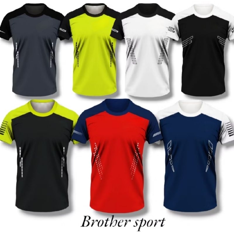 ร้อนนําเข้า GYM T-SHIRTS RUNNING T-SHIRTS FOOTBALL CLOTHES BADMINTON T-SHIRTS