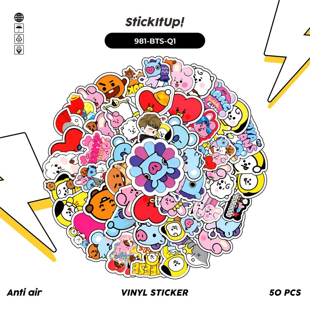 Hp 100 ชิ้นสติกเกอร์แพ็ค BTS BT21 น่ารักความงามไวนิลกันน้ําสําหรับ Freebies สติกเกอร์ Journal Book แล็ปท็อปโทรศัพท์มือถือปลอก