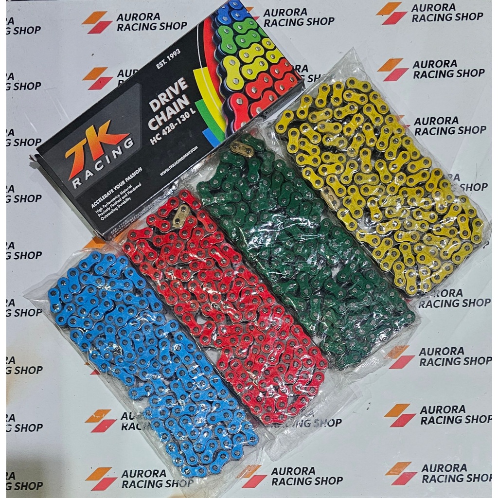 TK RACING CHAIN 428 HC - 130L COLOUR SERIES