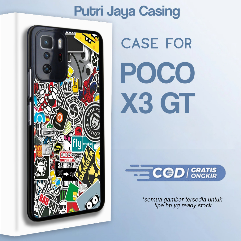 HP POCO X3 GT เคสโทรศัพท์ ANIME GRAFFITI Motif 09 Hardcase Redmi Softcase Aesthetic Premium Plain Ch