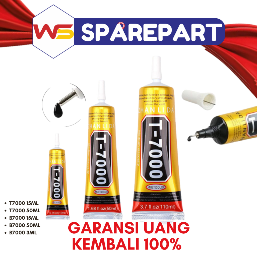 T7000 LCD TOUCHSCREEN GLUE / T7000 GLUE ZHALINDA / T7000 GLUE 15ML BLACK / 15ML / B7000 / T8000 - ต้