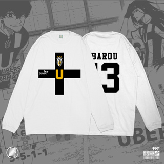 เสื้อยืดแขนยาว พิมพ์ลายการ์ตูนอนิเมะ FC Barou Niko Blue Lock Jersey Kaos Manga Baju Tiedye สไตล์ญี่ปุ่น