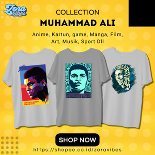 เสื้อยืด พิมพ์ลาย Muhammad Ali