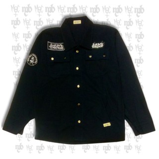 เสื้อแจ็กเก็ตกึ่งพาร์ก้า สีดํา
