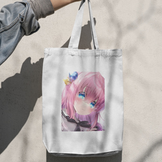 กระเป๋าโท้ท ผ้าแคนวาส ลายการ์ตูนอนิเมะ bocchi the rock tote bag bocchi the rock Totebag สําหรับของที่ระลึก ของที่ระลึก 12 ชิ้น