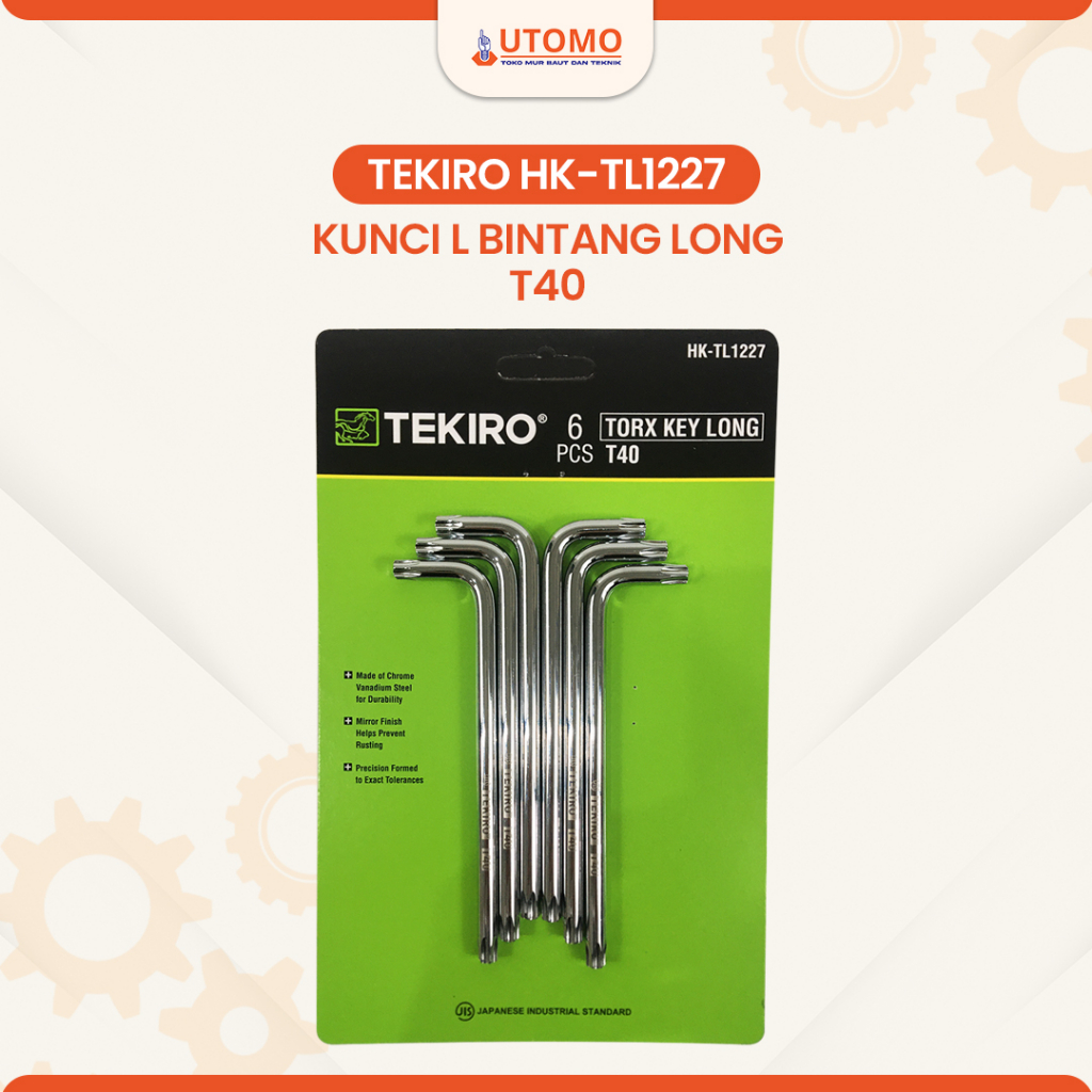 TEKIRO T40 Star L Key / Torx Key Long T40 (RETAIL)