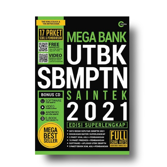 Ag - MEGA BANK UTBK SBMPTN SAINTEK 2021 (บวกซีดี)