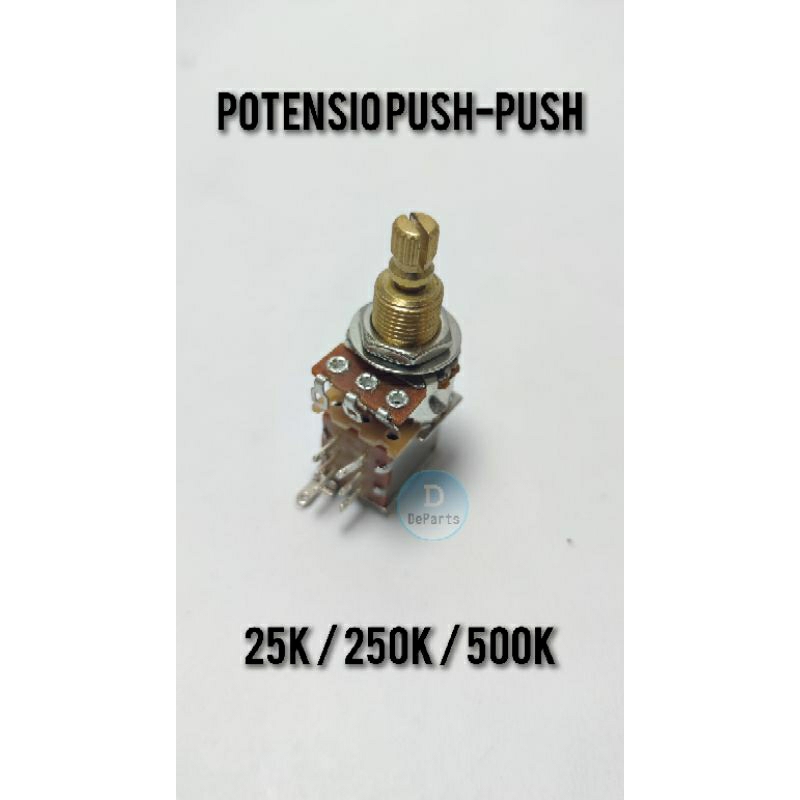 Push alphapush Potentiometer / Push Push Push Guitar/เบส Potentiometer 25k/250k/500k oem ไม่ใช่ wd
