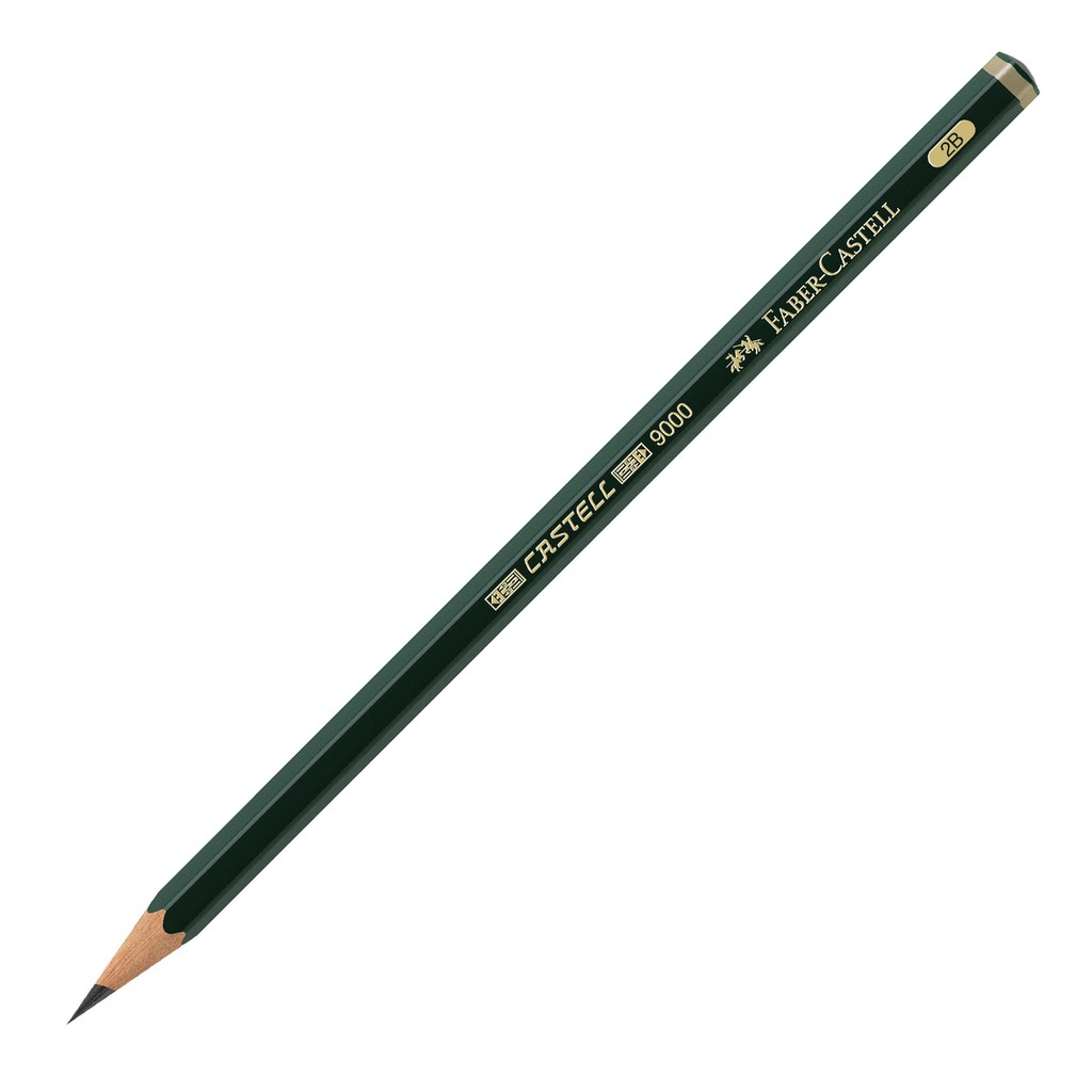 Faber Castell ดินสอสอบคอมพิวเตอร์ 2B Castell 9000 - Faber Castell Pencil 2B 1 ชิ้น