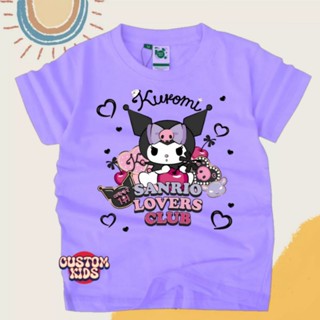 เสื้อยืด ลาย Kuromi Sanrio LOVERS สําหรับเด็ก