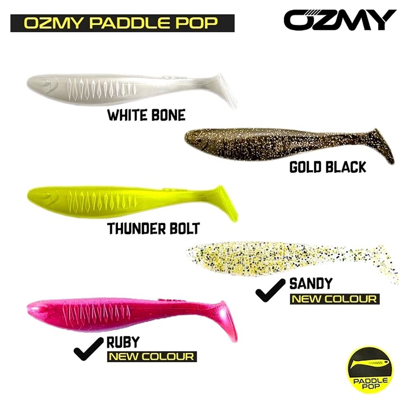 Original - Ozmy Paddle Pop Soft Lure เหยื่อ 10 ซม