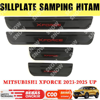 แผ่นปิดด้านข้าง สีดํา สําหรับ Mitsubishi Xforce 2023 2024 2025