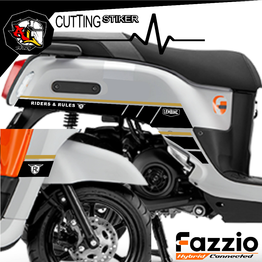 Fazzio CUTTING STICKER/SCF.400/SIMPOZIO MIRROR/RRP LOGO STRIPING/LOGO STICKER/MOTORCYCLE STICKER/MOT