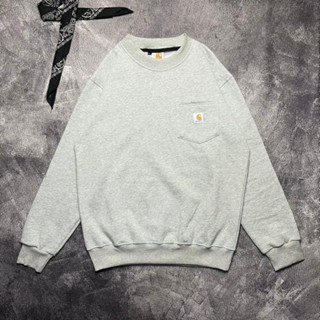 Carhartt POCKET ของแท้ CREWNECK SWEATER คุณภาพสูง