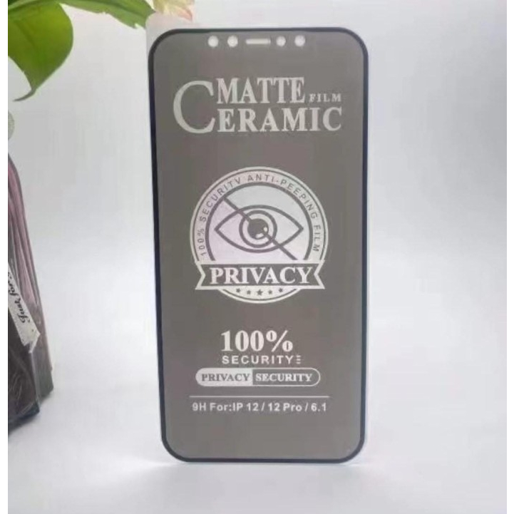 กระจกนิรภัยเซรามิค Matte Anti Spy HUAWEI Y8P-Y7 PRIME 2019-Y7 PRO 2019-Y7 2019-Y7P-Y7A-Y6 PRO 2019-Y