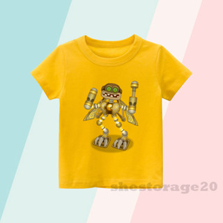 เสื้อยืด พิมพ์ลายตัวอักษร EPIC WUBBOX AIR ISLAND MY SINGING MONSTERS สําหรับเด็ก