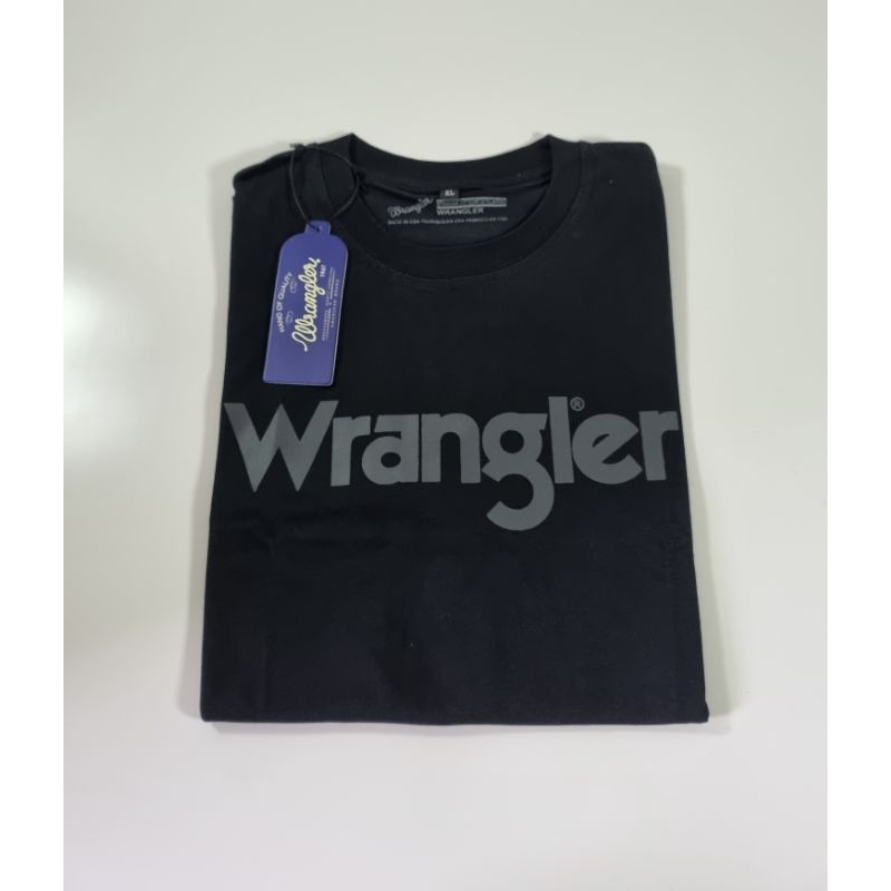 Katun Wrangler เสื้อยืดผ้าฝ้ายฟอนต์ 30