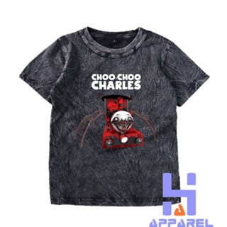 เสื้อยืด พิมพ์ลาย WASHED CHOO CHOO CHARLES สําหรับเด็ก