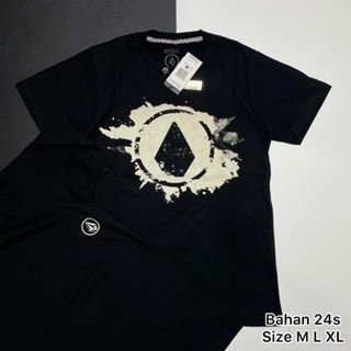 เสื้อยืด ลาย Amd 123 Surf VOLCOM สีดํา สําหรับผู้ชาย