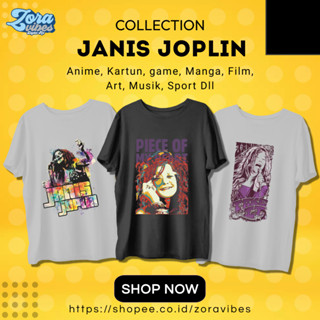 เสื้อยืด พิมพ์ลาย Janis JOLPIN MUSIC