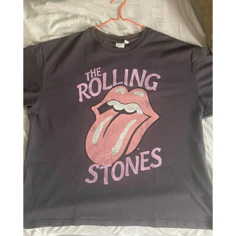 เสื้อยืด ลาย Rolling Stones XL H&amp;M