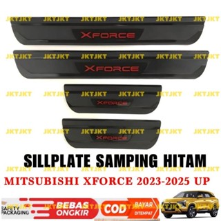 แผ่นปิดด้านข้าง สีดํา สําหรับ Mitsubishi Xforce 2023 2024 2025
