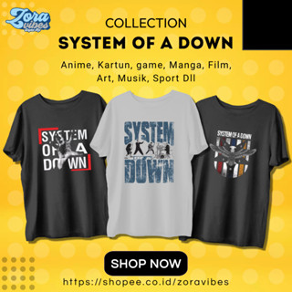 เสื้อยืด พิมพ์ลาย Metal BAND | เสื้อยืด ลาย SYSTEM OF A DOWN | เสื้อยืด