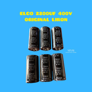 Elco 2200UF 400V LIRON ของแท้