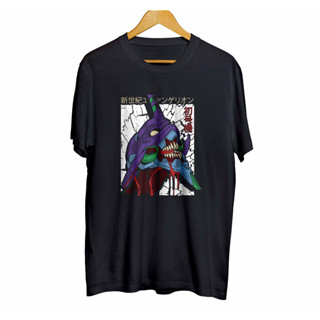 เสื้อยืด พิมพ์ลายอนิเมะ distro infinite EVANGELION UNIT 01 ORI - EVANGELION ของแท้ 100% combed 30s