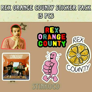 สติกเกอร์ Rex ORANGE COUNTY STICKER มี 15 ชิ้น [15 ชิ้น]