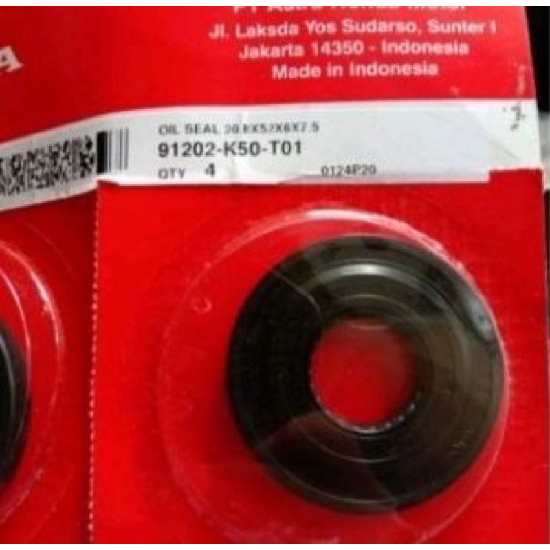 91202-k50-t01 LETF CRANK AXLE SEAL BEAT ESP 2015 - 2020 SCOOPY ESP 2015 - 2020 VARIO 110 ESP 2015 - 