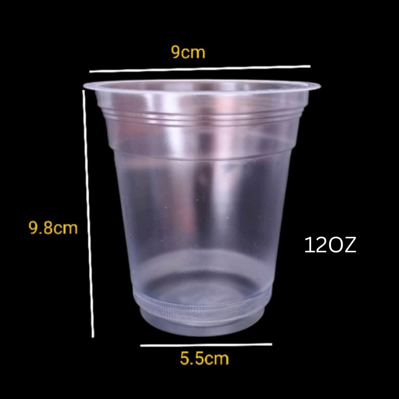 12oz Plastic Cup Smoothies Cup Pop Ice Ice Podeng Milk Tea Cup