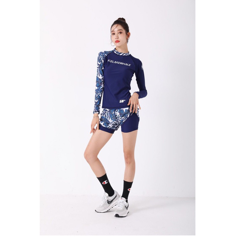 22215 Ice Lake Whale Rashguard Set 2 ชิ้น