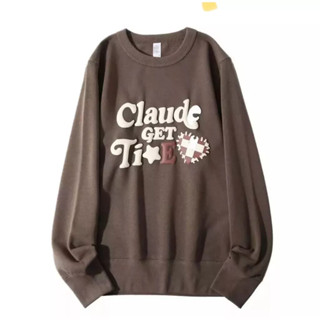 เสื้อกันหนาว CLAUDE GET TIE XXL BASIC CREWNECK UNISEX FLEECE PREMIUM