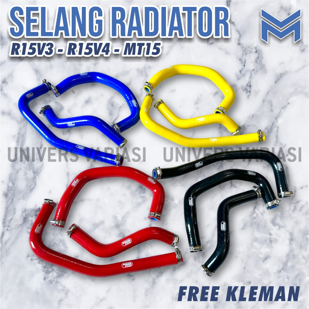 ท่อหม้อน้ํา R15V3 R15V4 R15M MT15 2 ชั้น THICK HEAT RESISTANT ฟรี CLAMP ONE ชุด 3 ชิ้น MOSCOW RADIAT